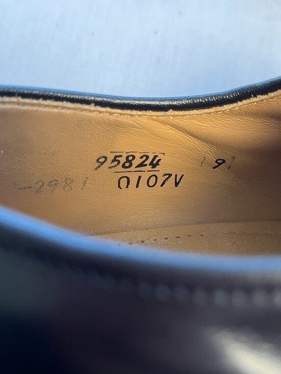 Johnston & Murphy Men’s Black Cap Toe Oxford Dress Shoes Size 9
